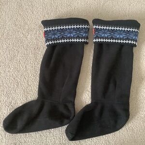 HUNTER Nordique blue socks for knee high boots